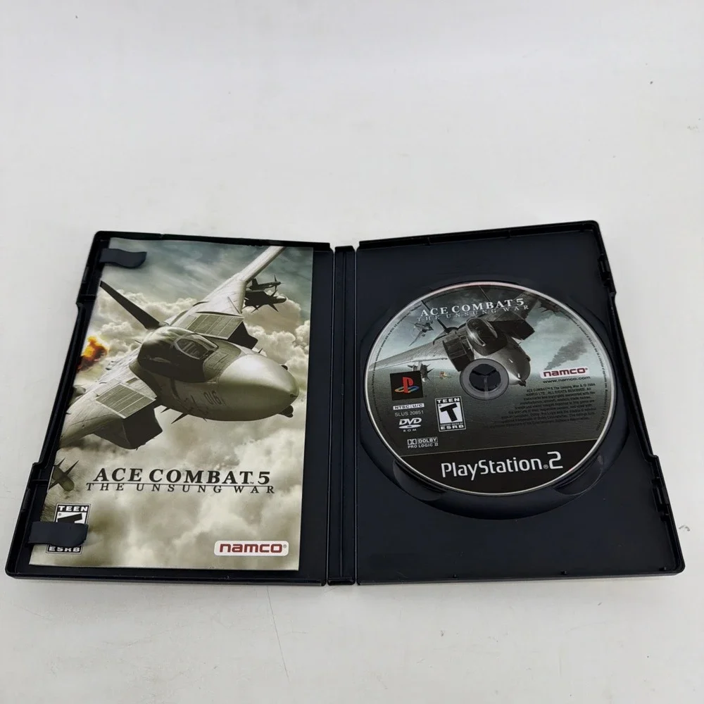 Ace Combat 5: The Unsung War (Sony PlayStation 2, 2004) COMPLETE IOB